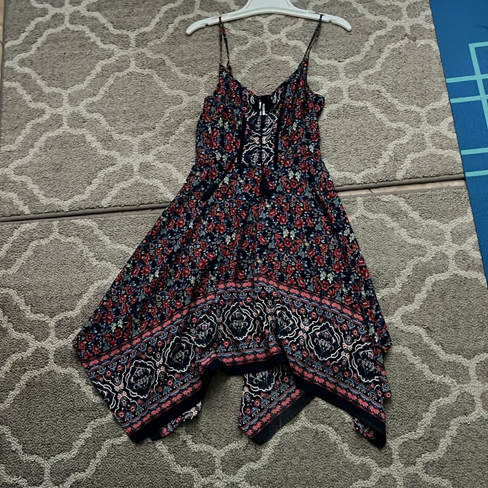 Xhilaration Navy Floral Dress